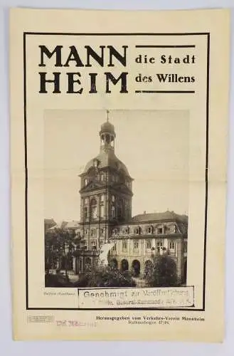 Mannheim Die Stadt des Willens 1920 er