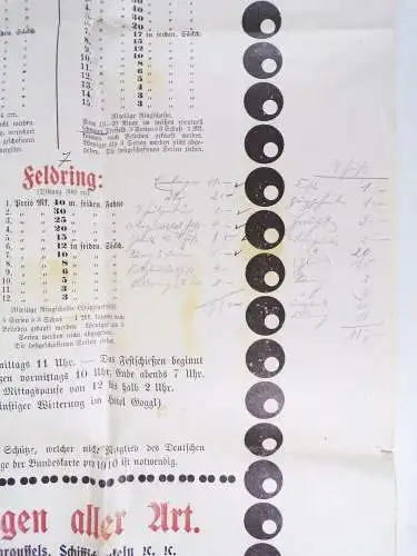 Plakat 1910 Landsberg Lech Herkomerfestschiessen Schützengesellschaft 