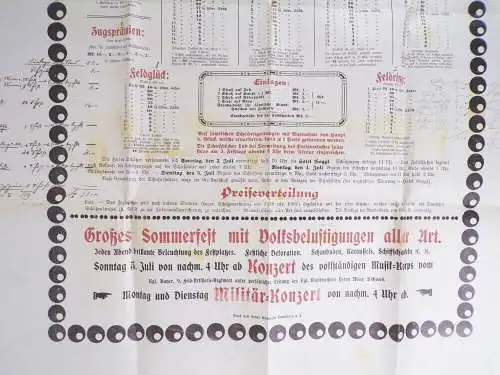 Plakat 1910 Landsberg Lech Herkomerfestschiessen Schützengesellschaft