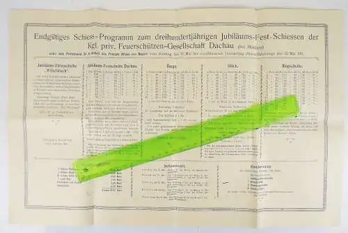 Prospekte Dachau Schützengesellschaft 1911 Feuerschützen Gesellschaft