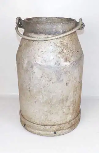 Alte Alu Milchkanne 10 Liter Aluminium Pflanzgefäß Gartendeko Vintage