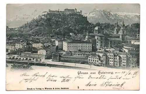 Ak Gruss aus Salzburg 1898