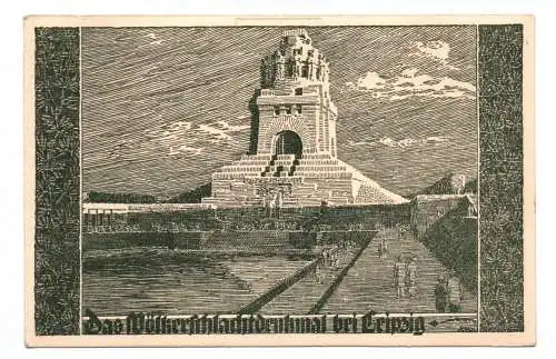 Künstler Ak Das Völkerschlachtdenkmal bei Leipzig 1914