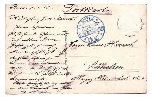 Ak Dieuze Lothringen 1916