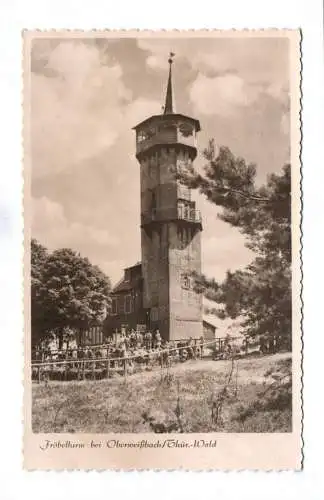 Foto Ak Fröbelturm bei Oberweißbach Thüringer Wald 1958