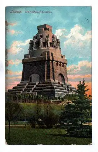 Ak Leipzig Völkerschlacht Denkmal 1913