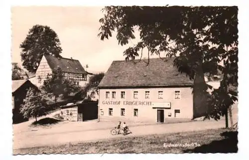 Foto Ak Erdmannsdorf Sachsen Ferienheim VEB Glaswerk Döbern