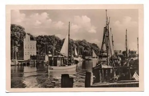 Foto Ak Warnemünde 1955 Boote