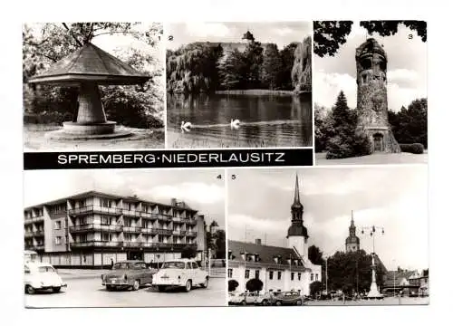 Ak Spremberg Niederlausitz 1981 Pilz auf dem Georgenberg Schwanenteich