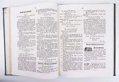 Amtsblatt Landgerichts Bezirke Rotthalmünster und Simbach 1861 Burghausen