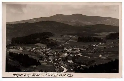 Foto Ak Regen bayerischer Wald mit Rachel