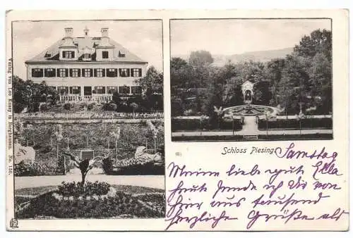 Litho Ak Schloss Piesing 1907 Altoetting