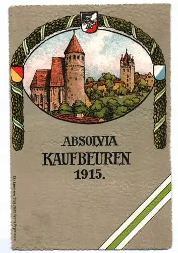 Ak Kaufbeuren Absolvia 1915 Studentika