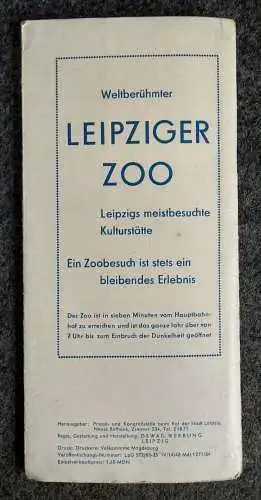 Städteprospekt Messestadt Leipzig was wer wo? mit Karte 1964