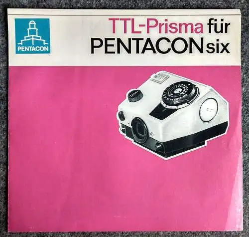 TTL-Prisma für Pentacon six alter Prospekt 1968