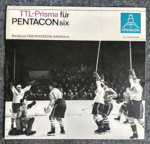 TTL-Prisma für Pentacon six alter Prospekt 1968