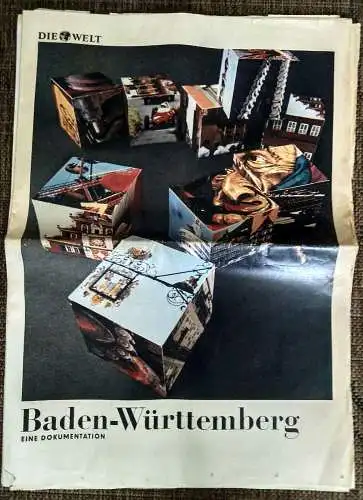 Alte Zeitung Die Welt Baden-Württemberg Eine Dokumentation 1969