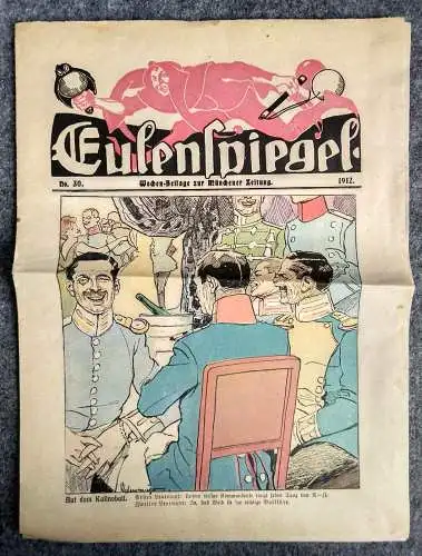 Eulenspiegel alte Zeitschrift 1912 Auf dem Kafinoball No. 30