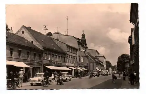 Foto Ak Finsterwalde Niederlausitz Ernst Thälmann Straße 1964