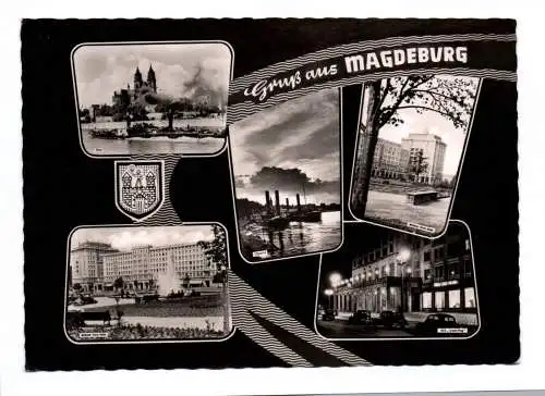 Ak Gruß aus Magdeburg 1961 Wilhelm Pieck Allee