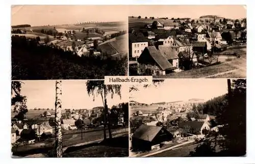 Ak Hallbach Erzgebirge 1959