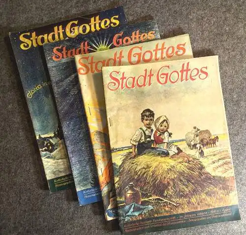 Originale Hefte 4 Stück Stadt Gottes 1932 bis 1936