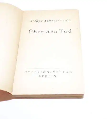 Hyperion Verlag Mini Bücher Nietzsche Zum Problem der Wahrheit Schopenhauer Über