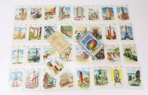 Aus nah und fern Eine Reise um die Erde in Bildern 1963 DDR Kartenspiel 