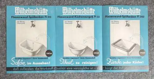 Prospekt Die neuen Fliesenwand Becken der Wilhelmshütte Sprottau