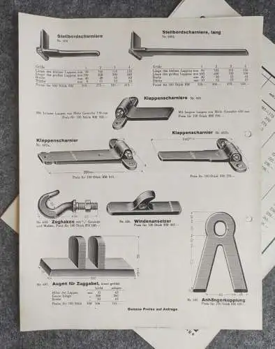 Wolf Preisliste über Automobil Federn Ausgabe 1929