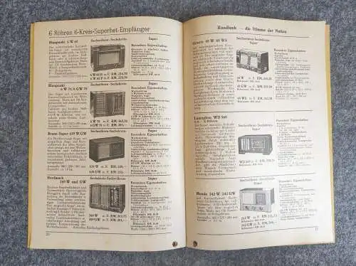 Radio Katalog Ausgabe A 1938 bis 1939 Elektro Großhandel AG Dresden