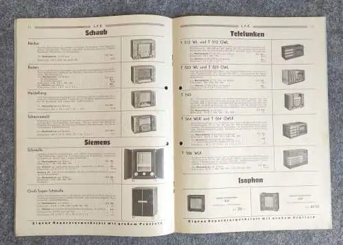 Radio Katalog 1935 1936 Heft Lausitzer Fahrrad Engroshaus Mende Saba Telefunken