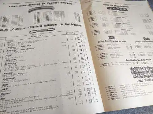 Oldtimer Katalog 1938 Öldosen Sattel Lausitzer Fahrrad Engrohaus Tacho