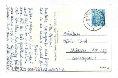 Ak Georgenbad Neukirch Einer der schönsten Plätze der Lausitz DDR 1953
