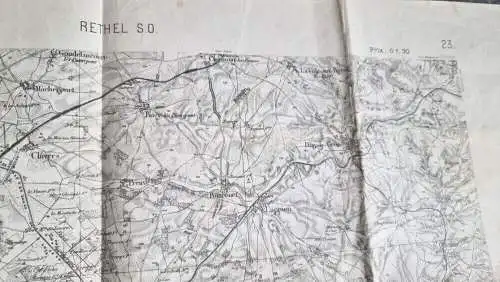 Landkarten 1 Wk 5 Karten Kriegskarte Belgien Frankreich Armeekorps