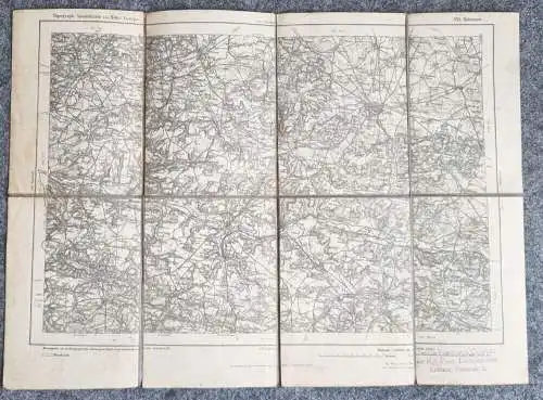 Landkarten 1 Wk 5 Karten Kriegskarte Belgien Frankreich Armeekorps
