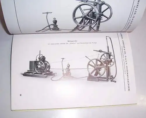 Broschur Original Craelius Kernbohrmaschine Tiefbohrungen Lange Lorcke Heidenau