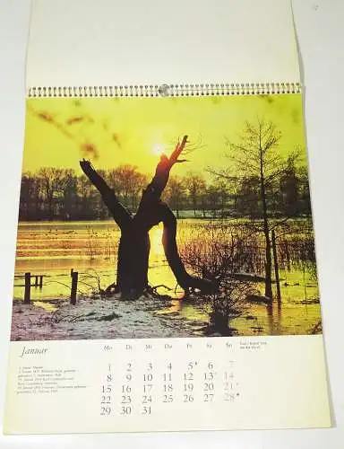 DDR Kalender vollständig Welt des Wasser 1979 Geburtstagsgeschenk