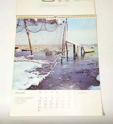 DDR Kalender vollständig Welt des Wasser 1979 Geburtstagsgeschenk