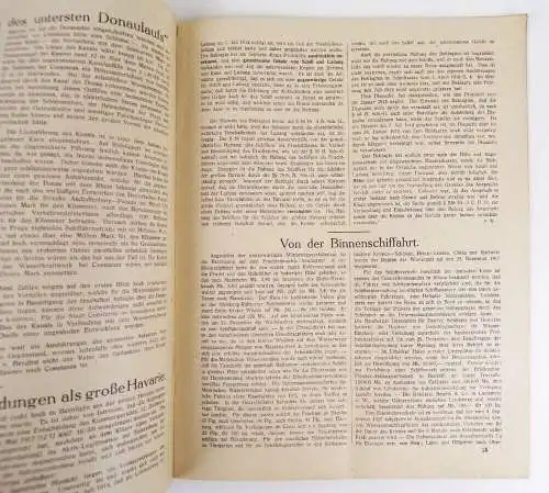 Die freie Donau 1918 Schiffsbau Kanal Rhein 3 Zeitschriften Bayerischer Kanalver