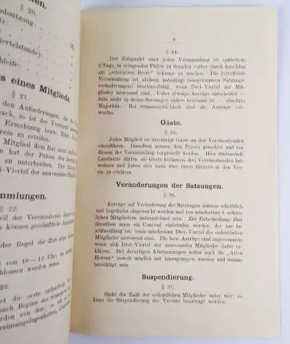 Satzung akademischer landwirtschaftlicher Verein Agraria Berlin 1894