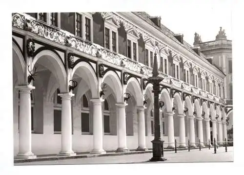 Foto Ak Turnierplatz im Stallhof des Schlosses Dresden 1983