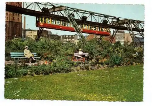 Ak Wuppertal Schwebebahn in Farbe 1961