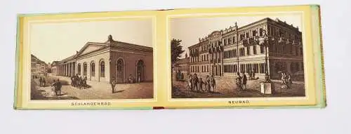 Altes Leporello Teplitz Schönau Böhmen um 1890 Tschechien Teplice