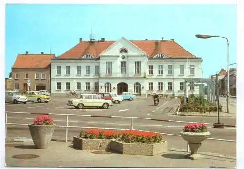 Ak Ribnitz Damgarten Karl Marx Platz 1982 DDR Postkarte