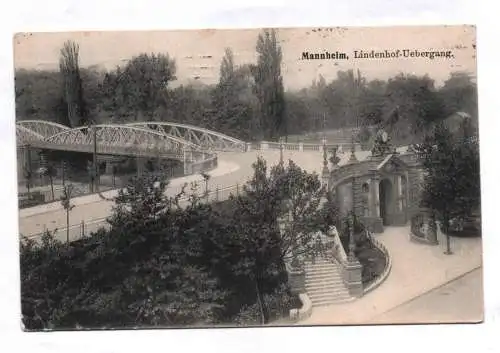 Ak Mannheim Lindenhof Uebergang 1910