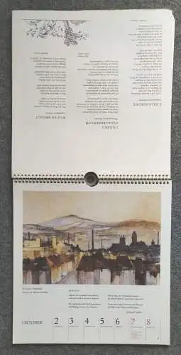 Kalender 1989 Oberlausitzer Kunstverlag Sächsische Gebirgsheimat