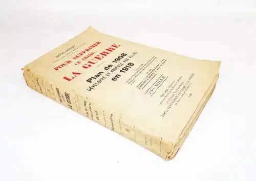 Henri Demont Autograph Widmung im Buch Pour Supprimer Ce Crime La Guerre 