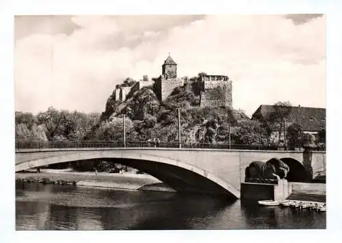 Ak Halle Saale Burg Giebichenstein Echtfoto 1964