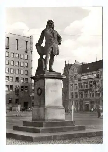 Ak Halle Saale Händeldenkmal DDR 1964